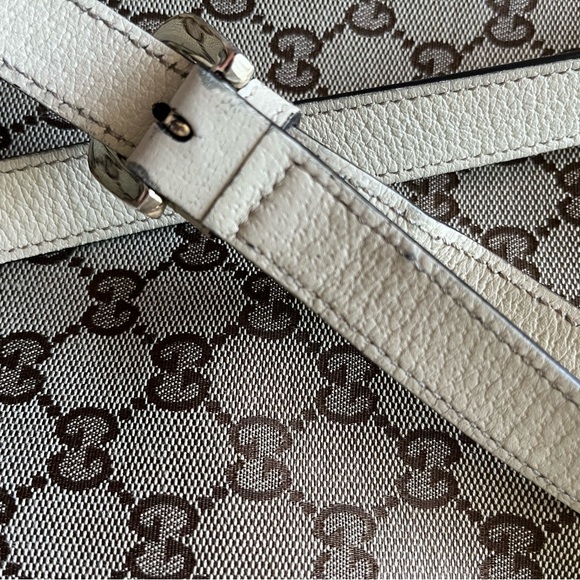 Authentic Gucci GG Canvas and Leather Abbey Messenger Bag - Picture 6 of 16